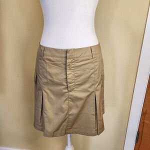 Bohme cotton lined khaki short skirt